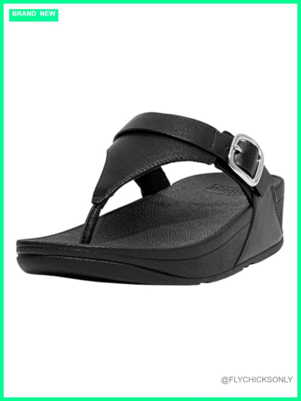 Leather Adjustable Toe-Post Sandals with Microwobbleboard Cushioning